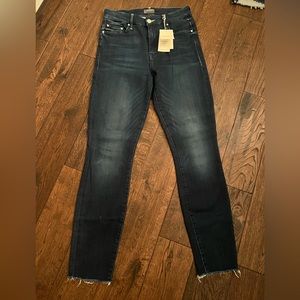 Mother High Waisted Looker Ankle Fray